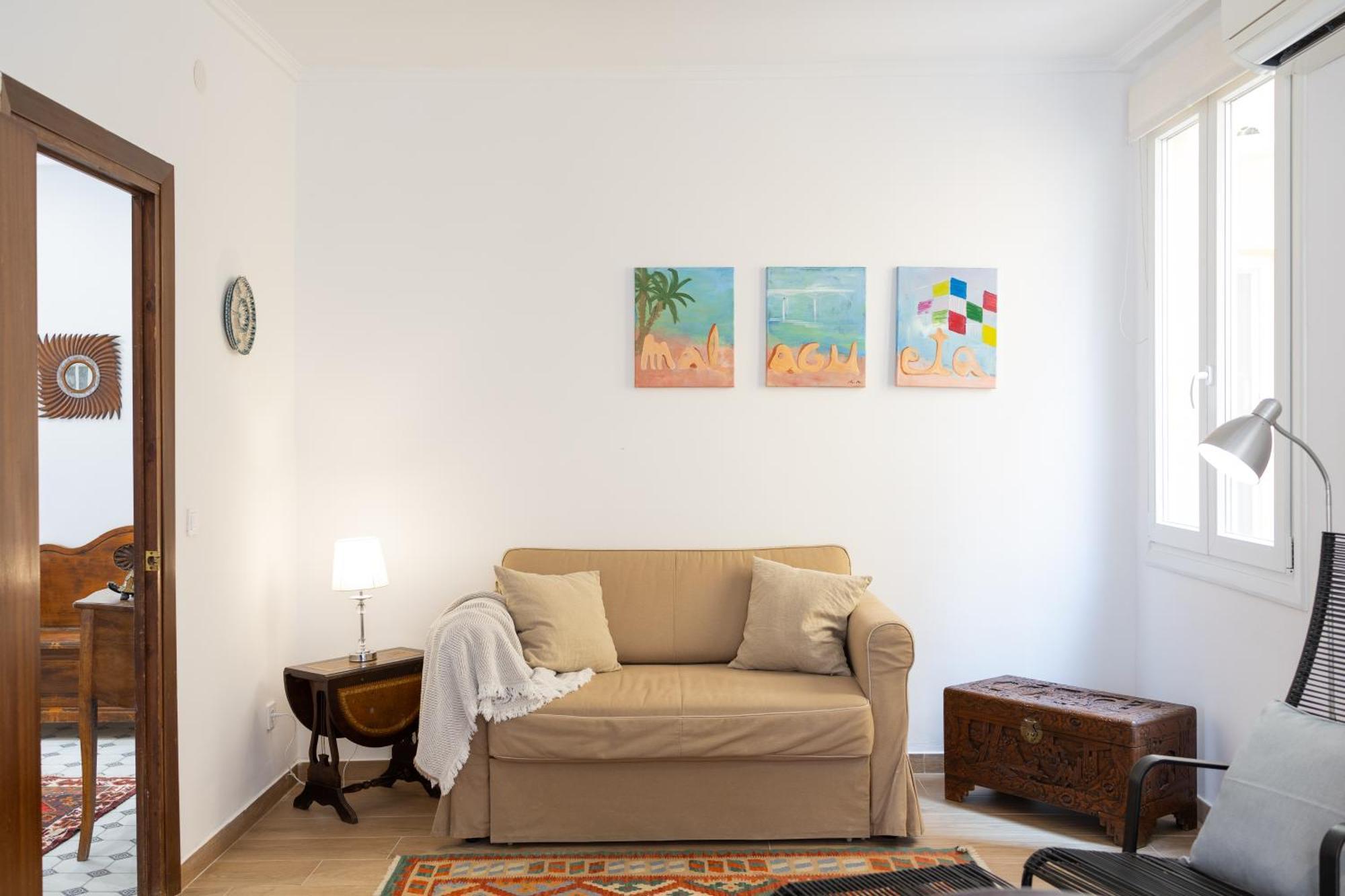 C92 - Rustic Two Bedrooms Apartment With Terrace マラガ エクステリア 写真